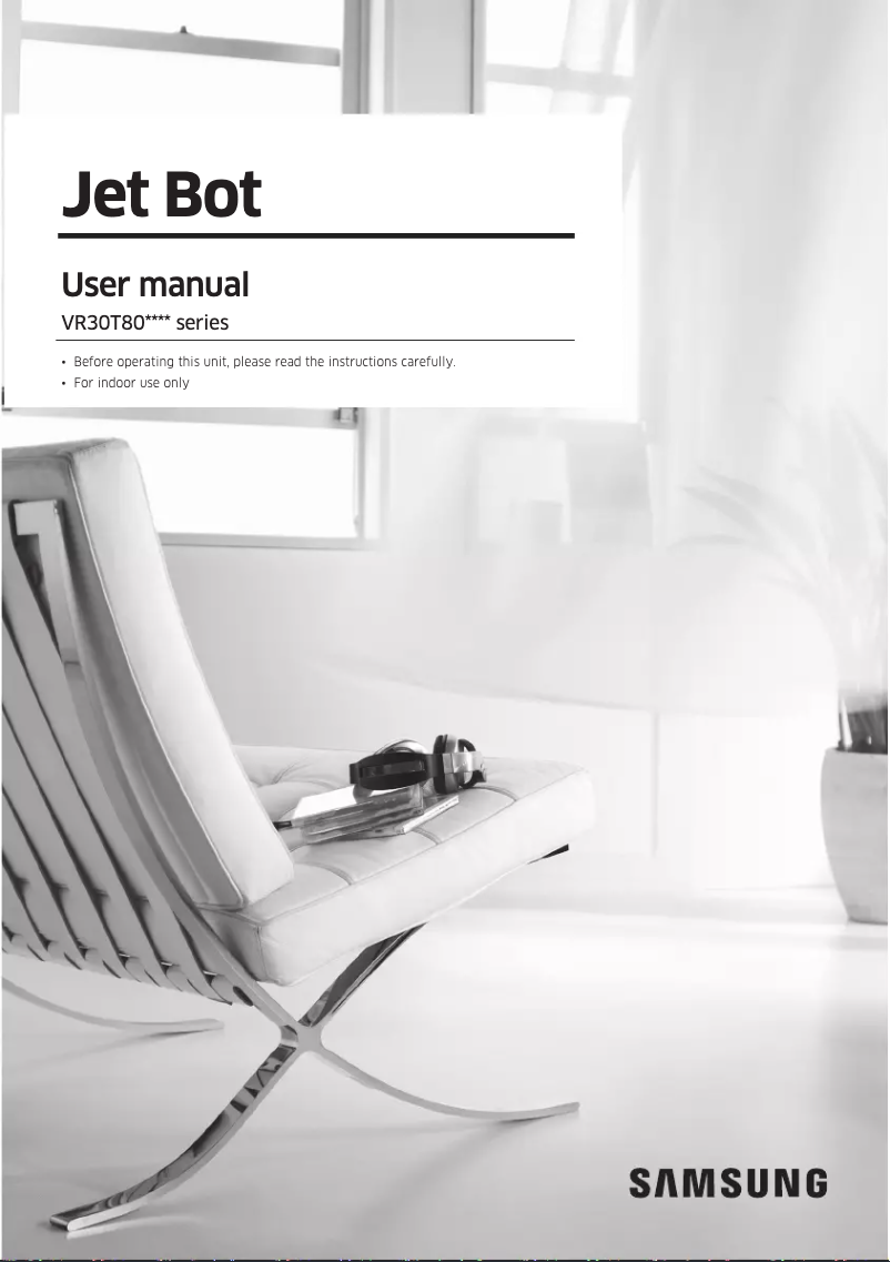 Page 1 de la notice Guide de démarrage rapide Samsung Jet Bot VR30T80313W