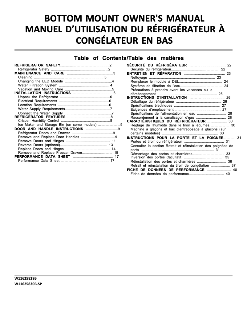 Página 1 del manual Manual de usuario Amana ABB1921BRW