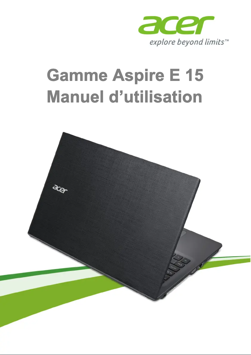 Page 1 de la notice Manuel utilisateur Acer Aspire E5-573G
