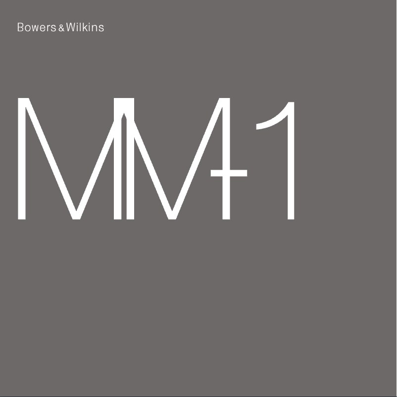 Image de la première page du manuel de l'appareil MM-1