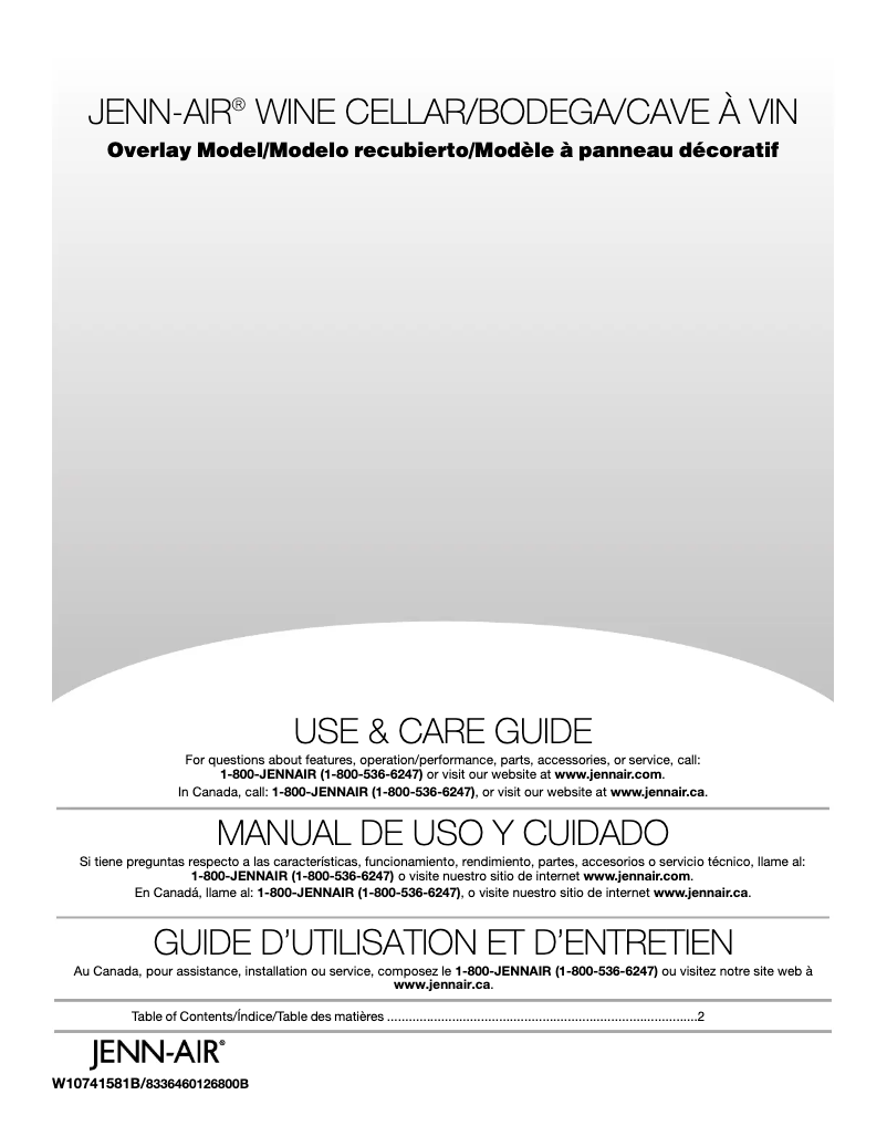 Image de la première page du manuel de l'appareil JUW24FLECX