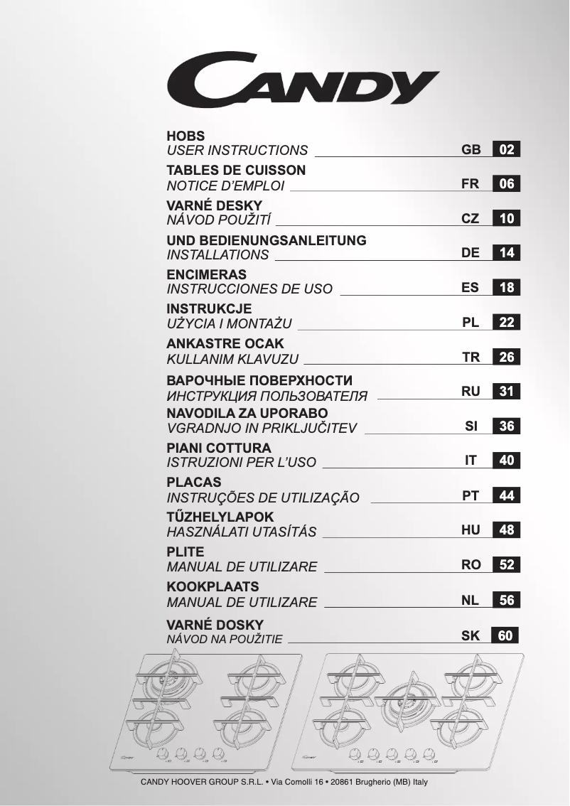 Image de la première page du manuel de l'appareil CDK6GF4WEKB