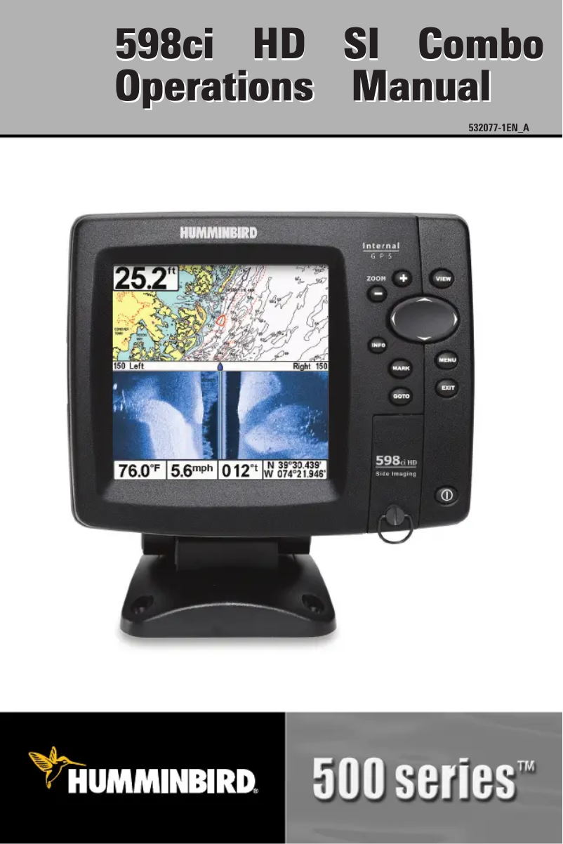Page n°1 - Manuel utilisateur Humminbird 598ci