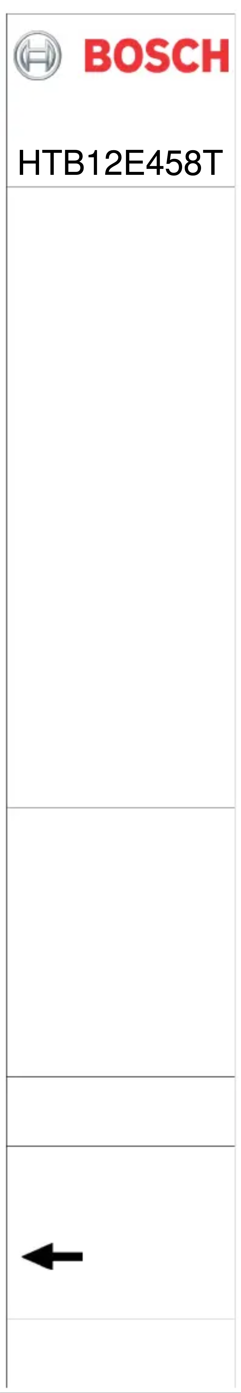 Page n°1 - Label énergétique Bosch HTB12E458T