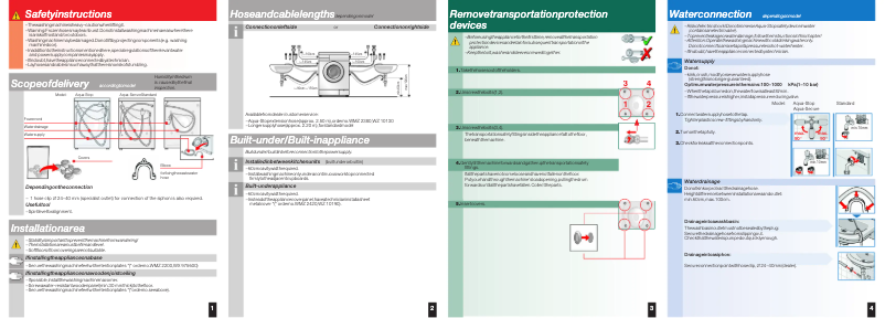 Page 1 de la notice Manuel utilisateur Siemens WM12E46SGB