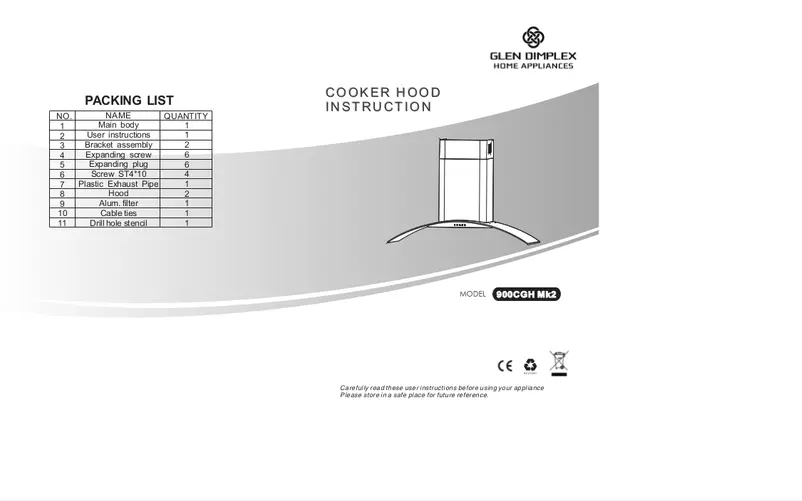 Page 1 de la notice Manuel utilisateur Glen Dimplex 900CGH MK2
