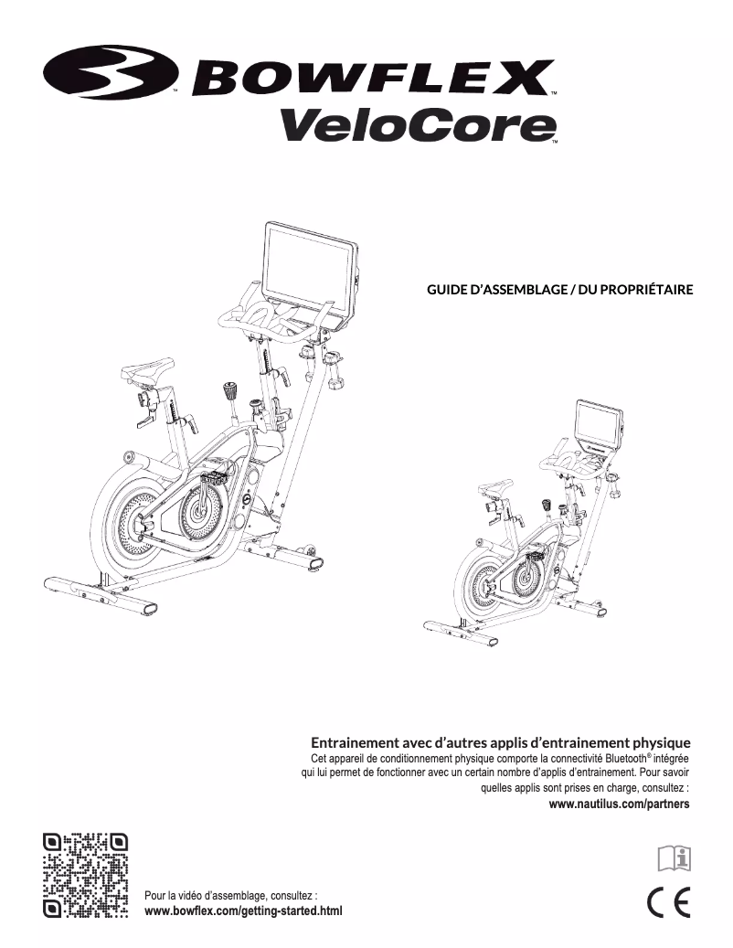 Page n°1 - Instructions / montage Bowflex VeloCore