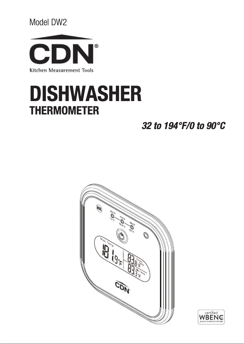 Page 1 de la notice Manuel utilisateur CDN ProAccurateHOT1