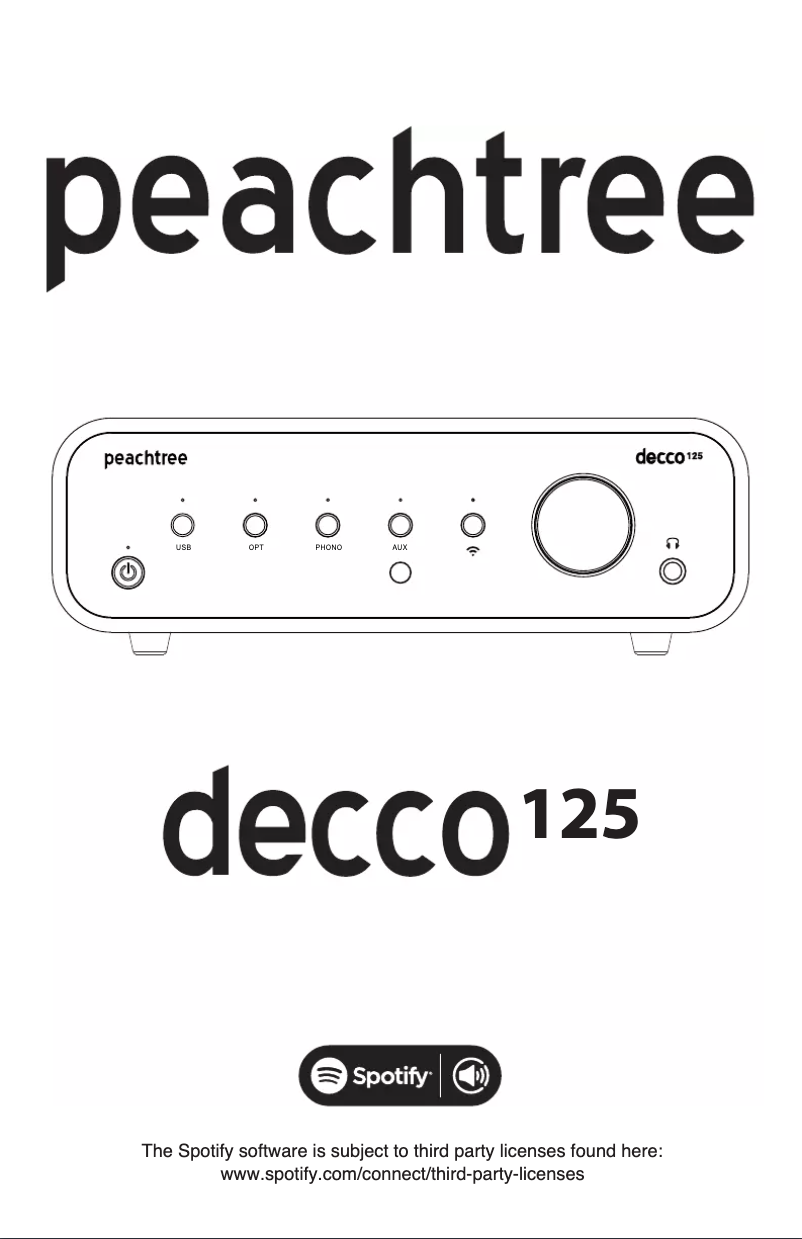 Page n°1 - Manuel utilisateur Peachtree decco125 SKY
