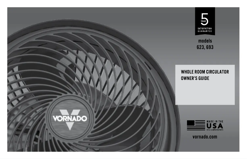 Page 1 de la notice Manuel utilisateur Vornado 693