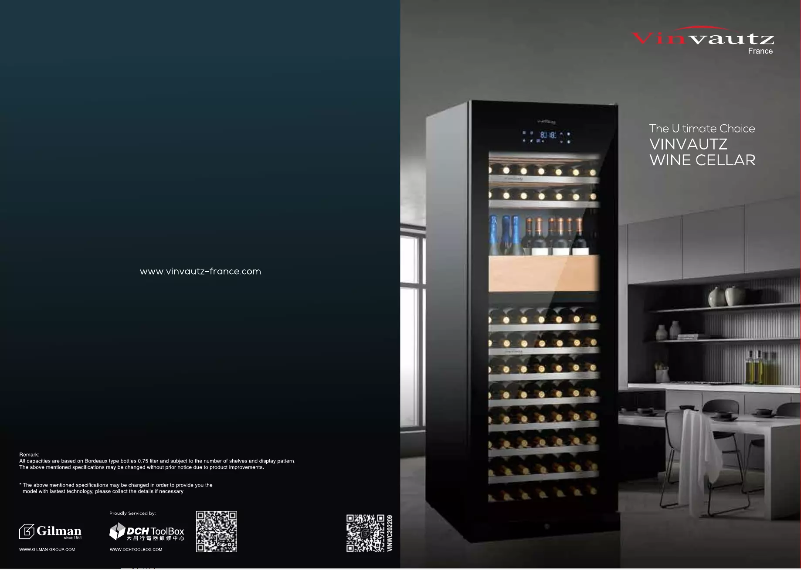 Página 1 del manual Catálogo Vinvautz VZ151SSFG