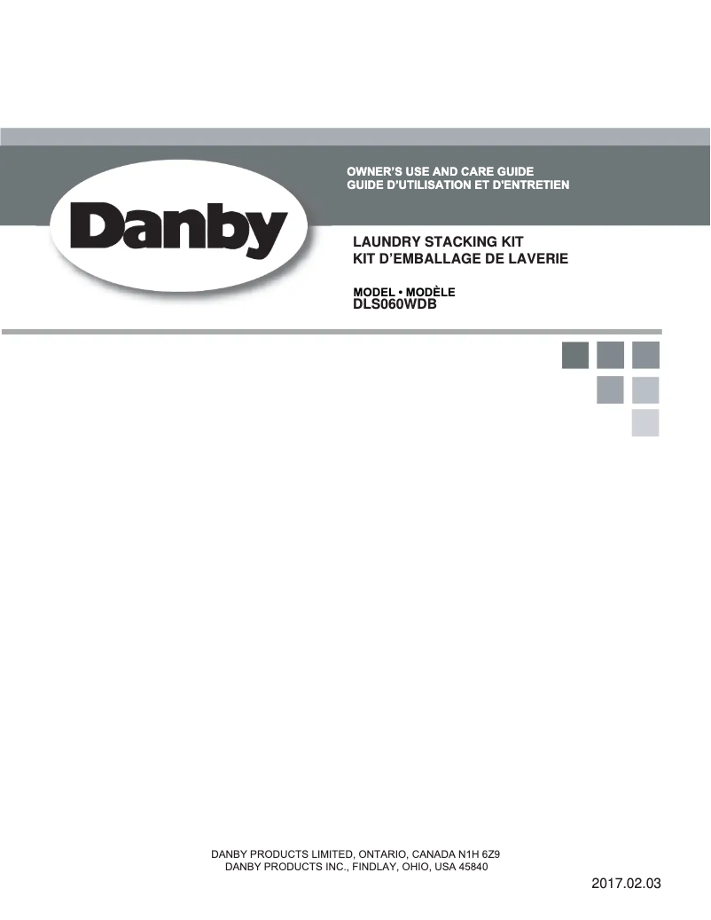 Page 1 de la notice Manuel utilisateur Danby DLS060WDB