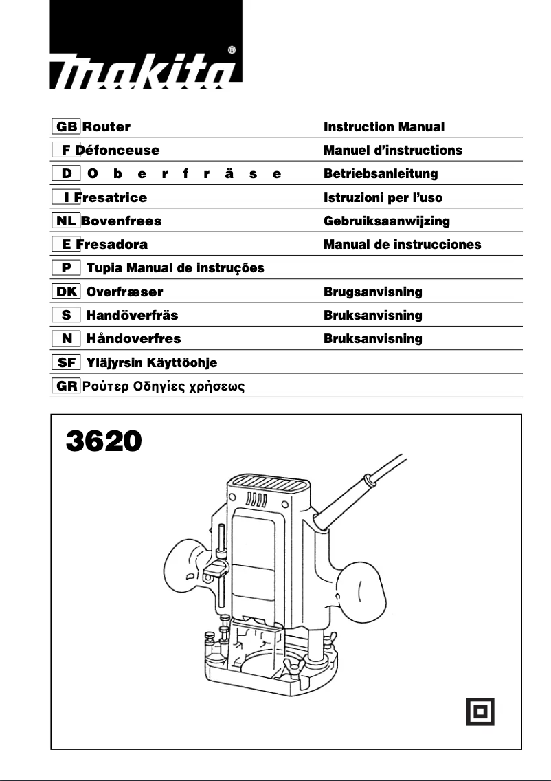 Image de la première page du manuel de l'appareil 3620