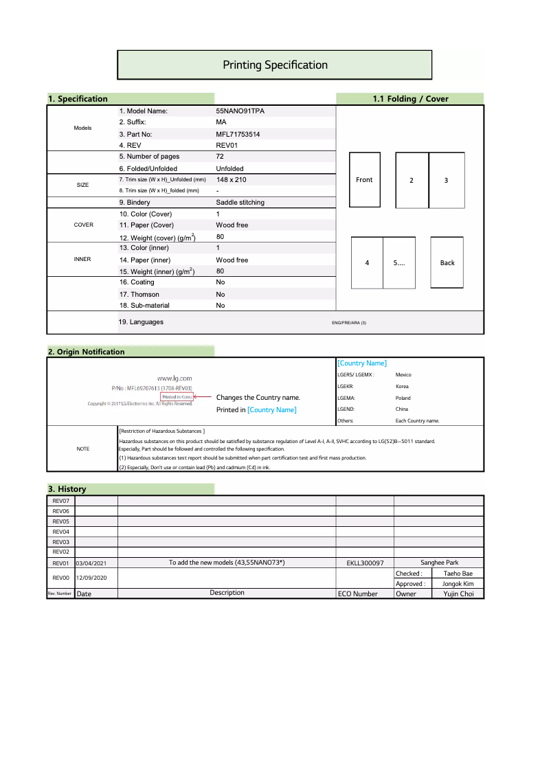 Página 1 del manual Manual de usuario LG 55NANO86VPA