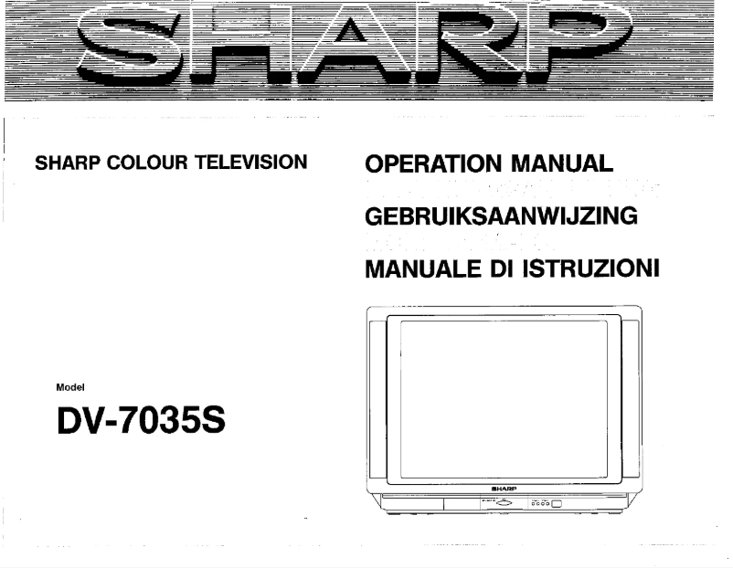 Page n°1 - Manuel utilisateur Sharp DV7035