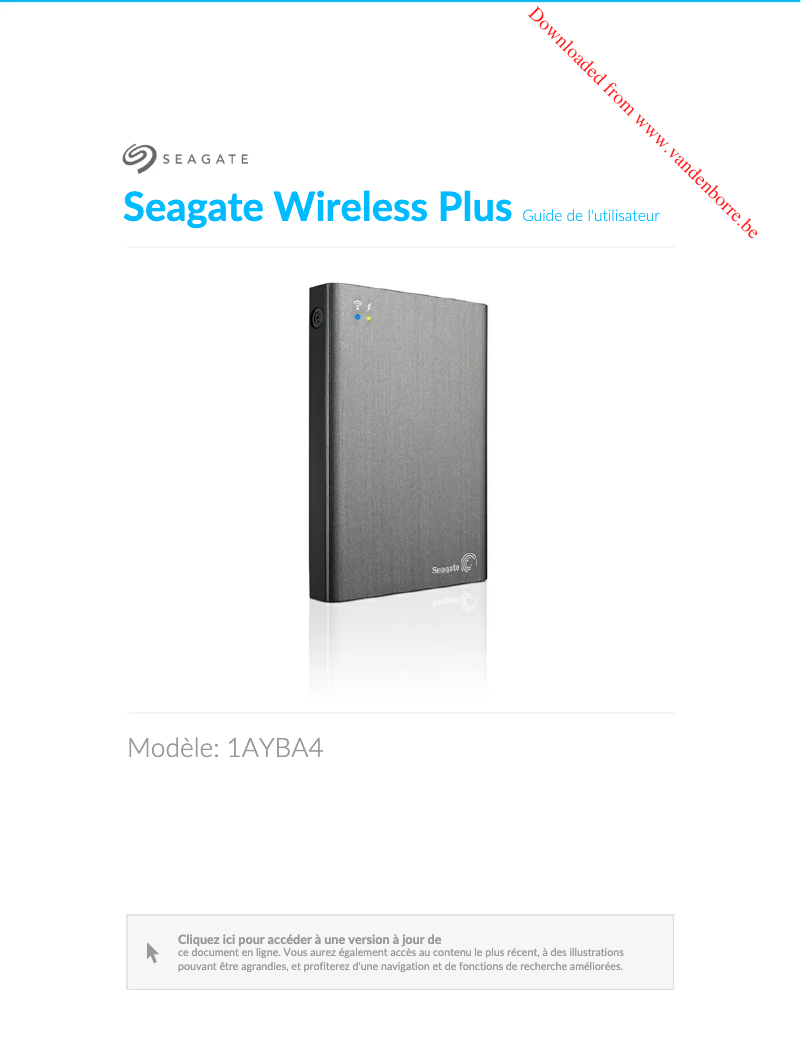 Page n°1 - Manuel utilisateur Seagate Wireless Plus
