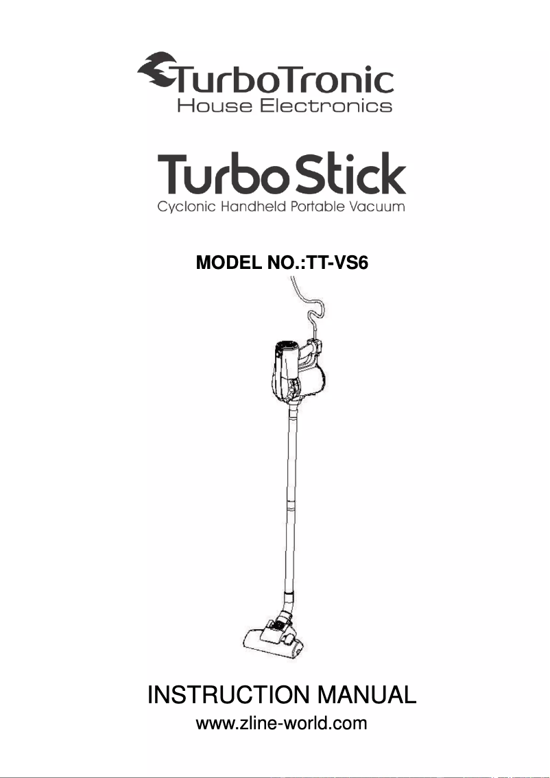 Image de la première page du manuel de l'appareil TurboStick TT-VS6