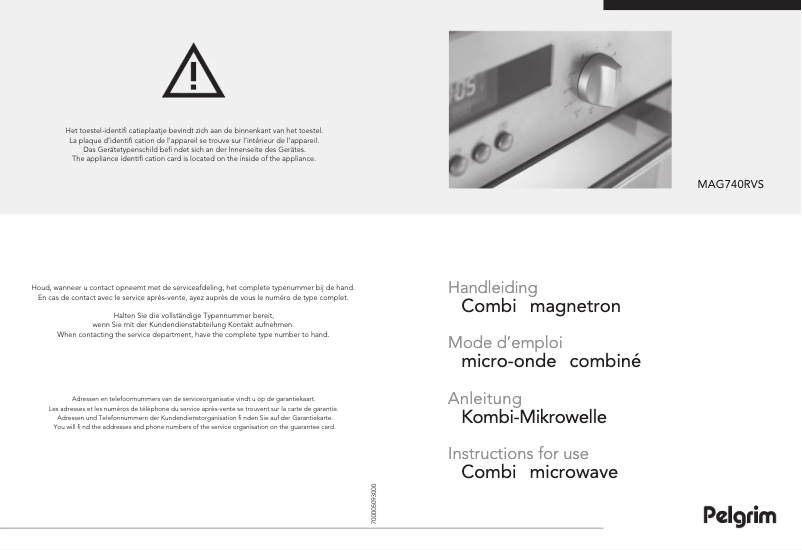 Page n°1 - Manuel utilisateur Pelgrim MAG740MAT