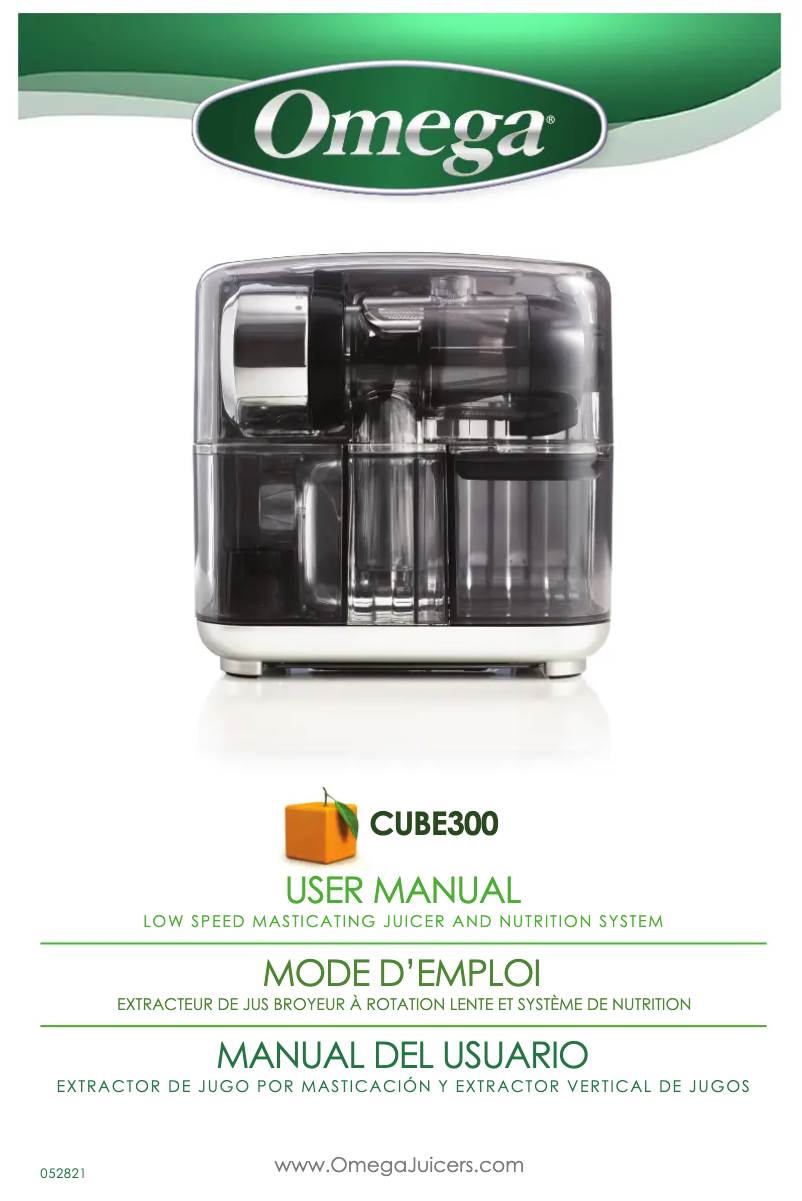 Page 1 de la notice Manuel utilisateur Omega CUBE300