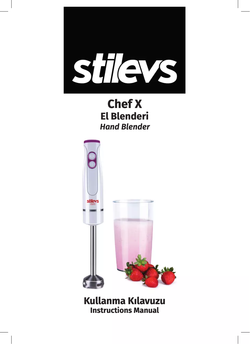 Imagen de la primera página del manual del dispositivo Chef X