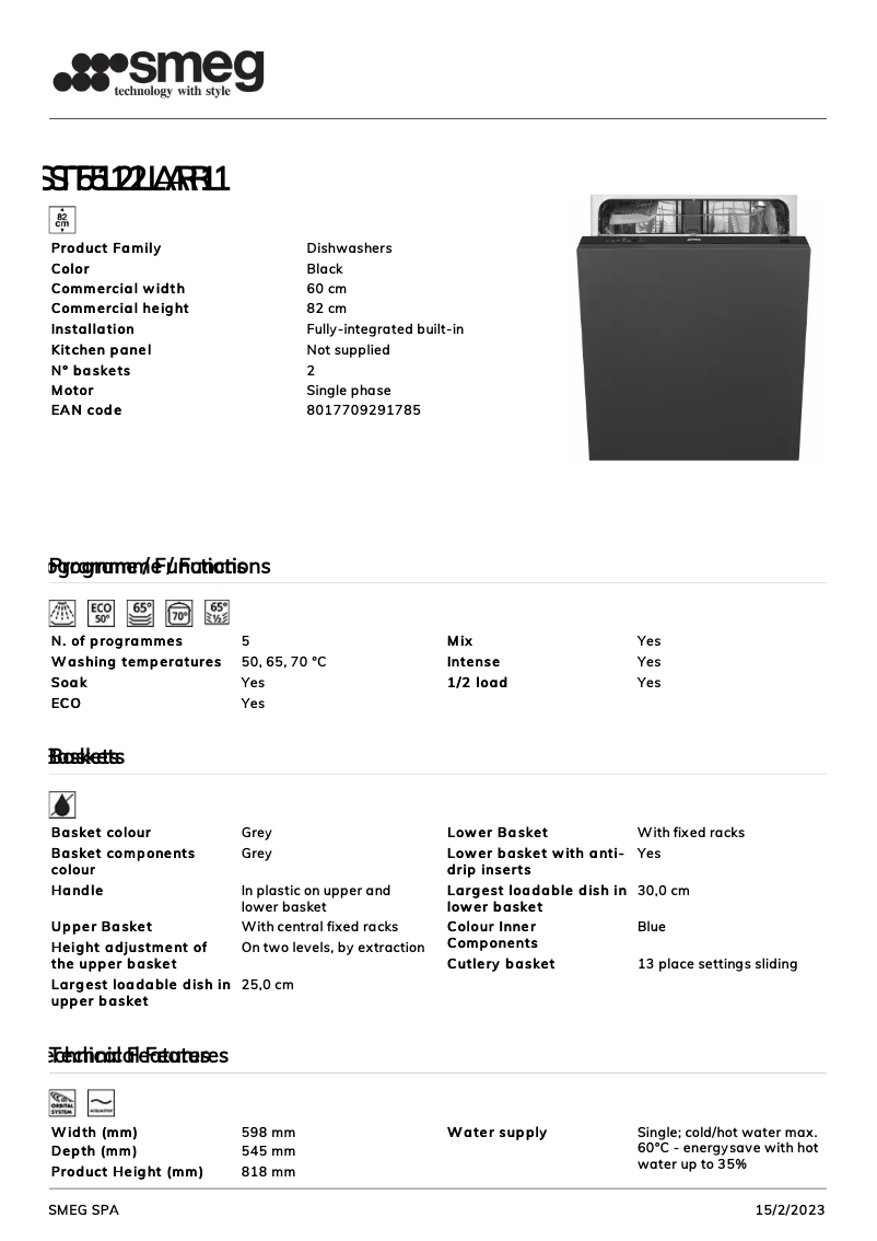 Image de la première page du manuel de l'appareil ST512LAR1