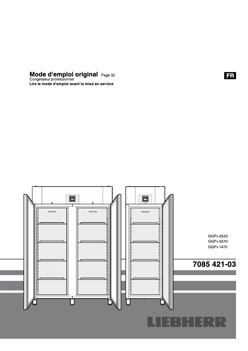 Page n°1 - Manuel utilisateur Liebherr BGPv 8470 ProfiLine