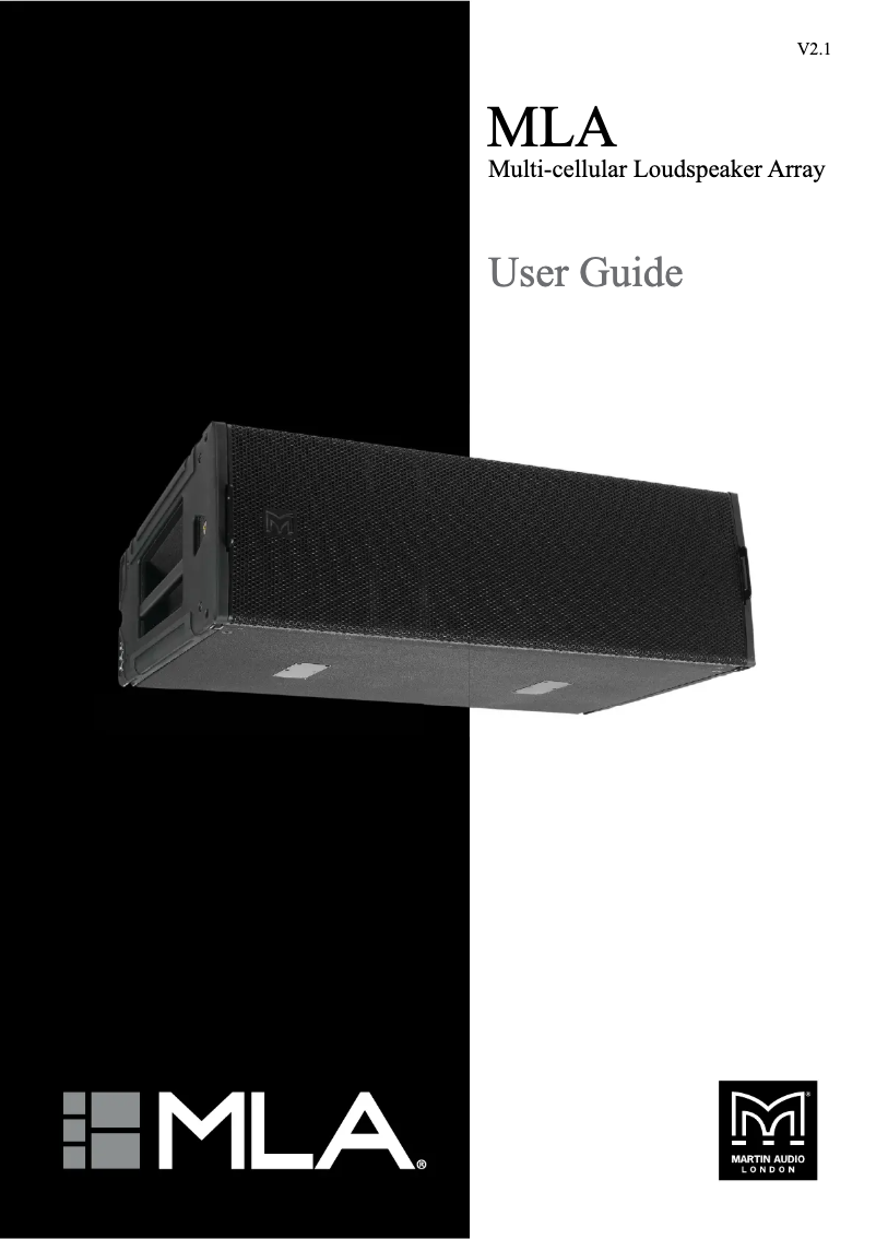 Page 1 de la notice Manuel utilisateur Martin Audio MLA Compact