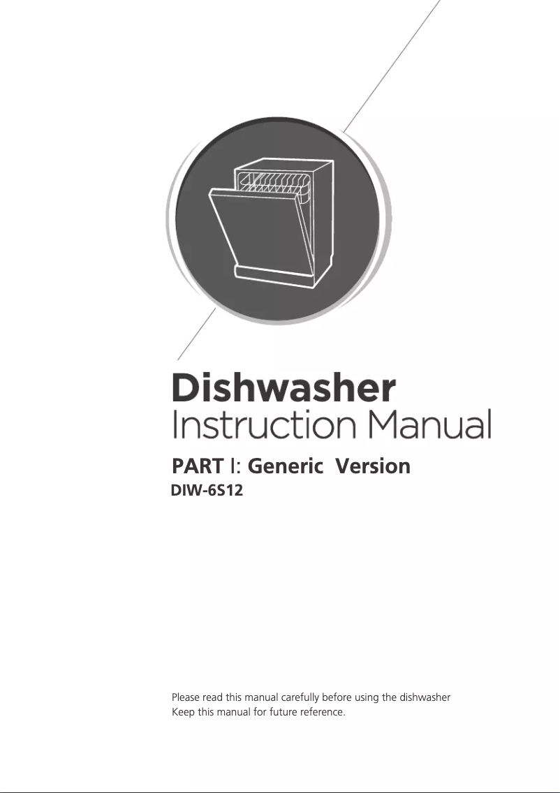 Image de la première page du manuel de l'appareil DIW-6W12