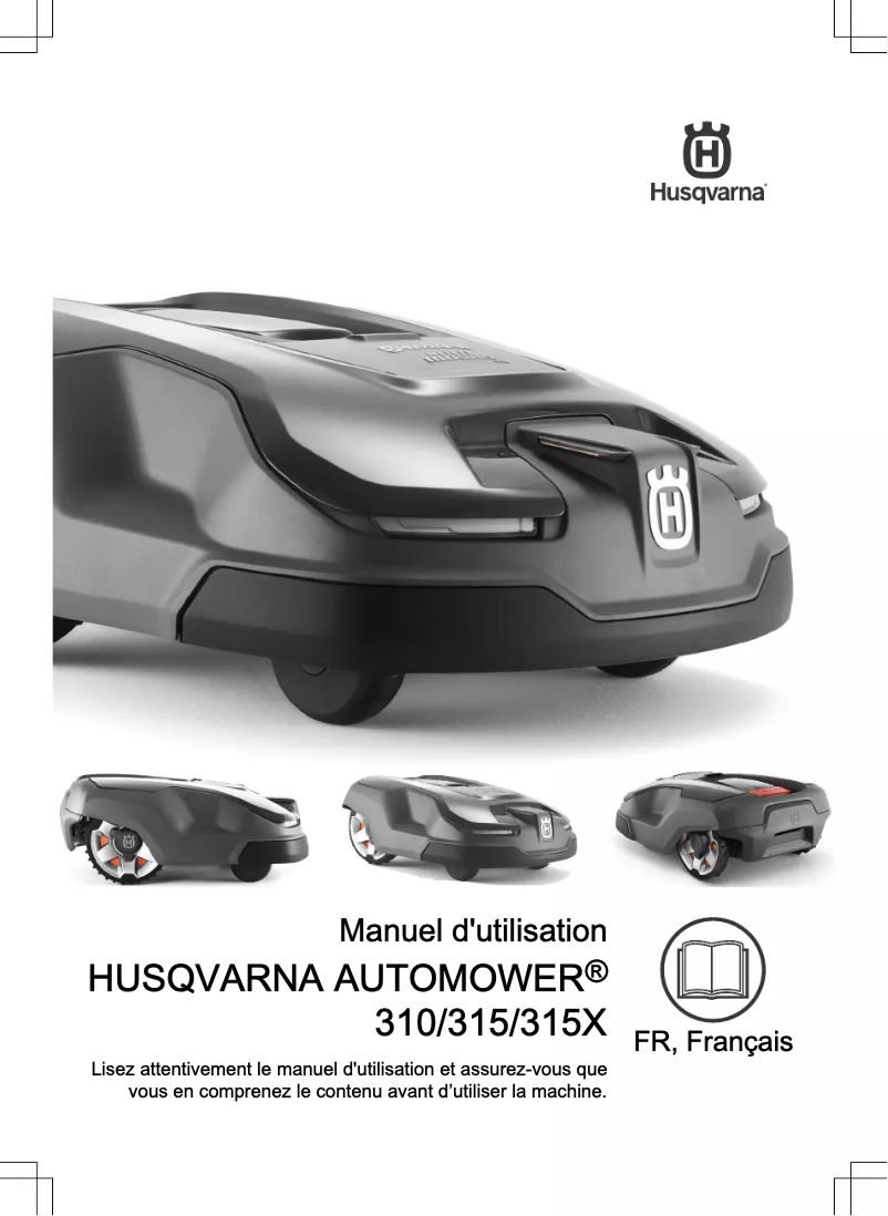 Image de la première page du manuel de l'appareil AUTOMOWER 315X