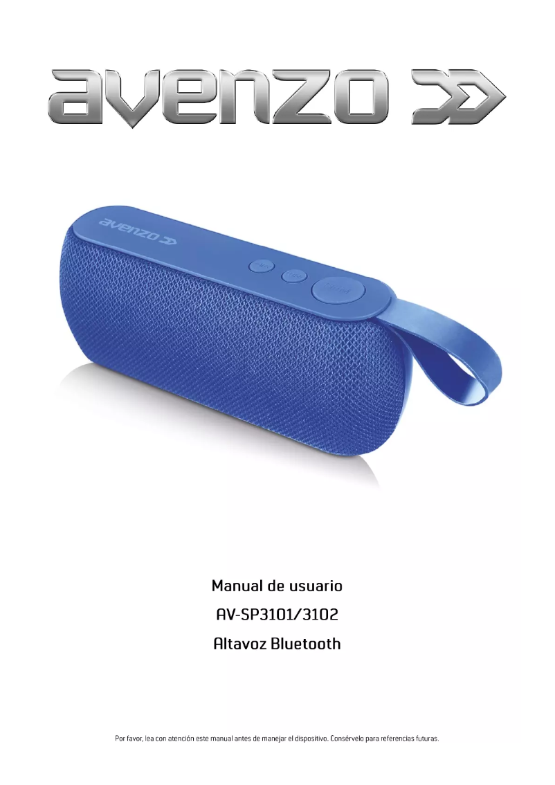 Page n°1 - Manuel utilisateur Avenzo AV-SP3101L