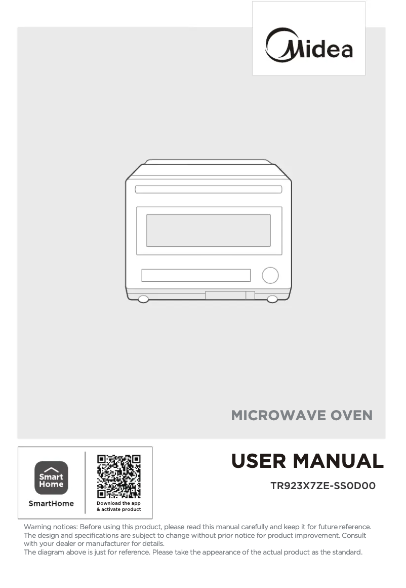 Page 1 de la notice Manuel utilisateur Midea MMC09AS9ABB