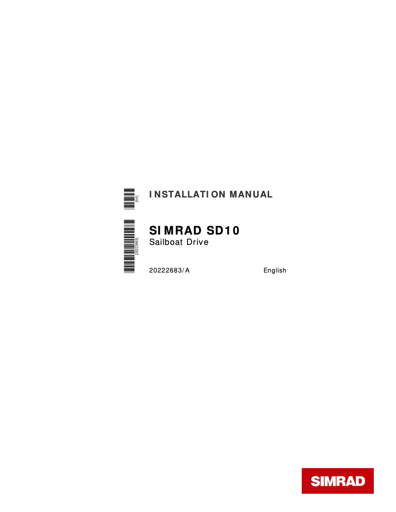 Image de la première page du manuel de l'appareil SD10