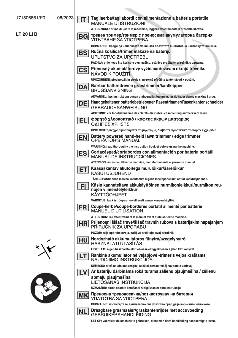 Page n°1 - Manuel utilisateur Stiga GT 300e