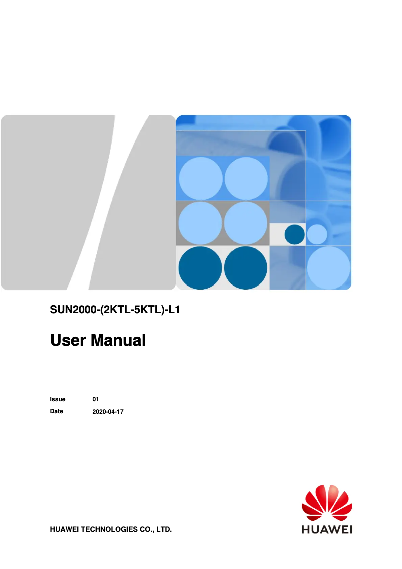 Page n°1 - Manuel utilisateur Huawei SUN2000L 6KTL-L1