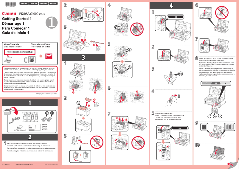 Page n°1 - Manuel utilisateur Canon Pixma G1000