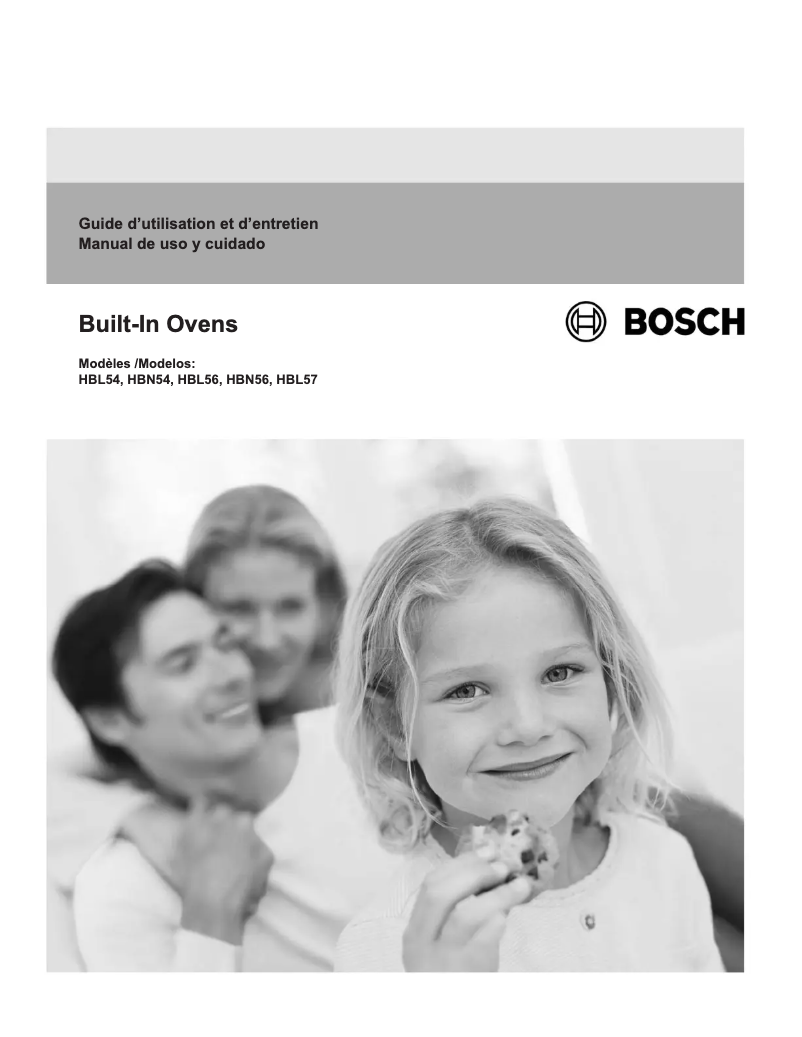 Page 1 of the manual User Manual Bosch HBN5450UC