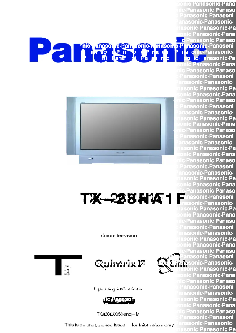 Imagen de la primera página del manual del dispositivo TX-28HA1F