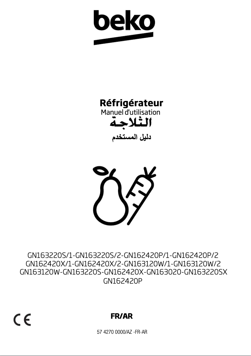 Image de la première page du manuel de l'appareil GN162420P/1