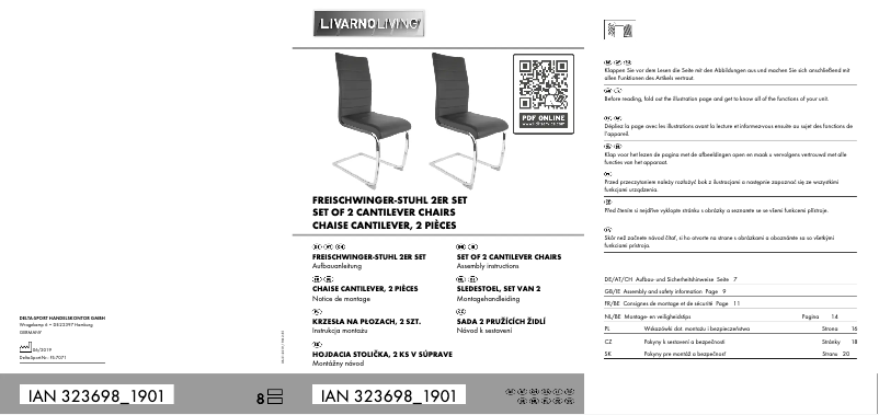 Page 1 de la notice Manuel utilisateur Livarno Lux IAN 323698