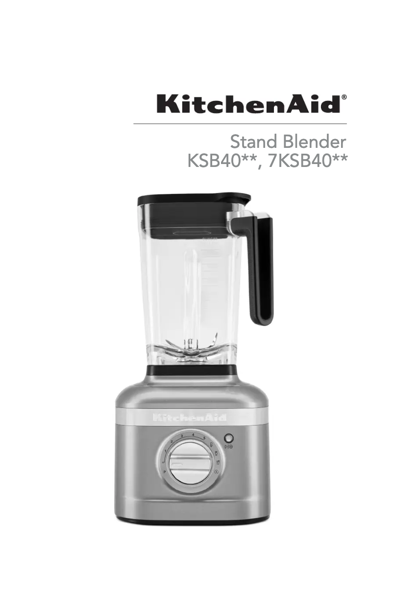 Page 1 of the manual User Manual KitchenAid KSB4031