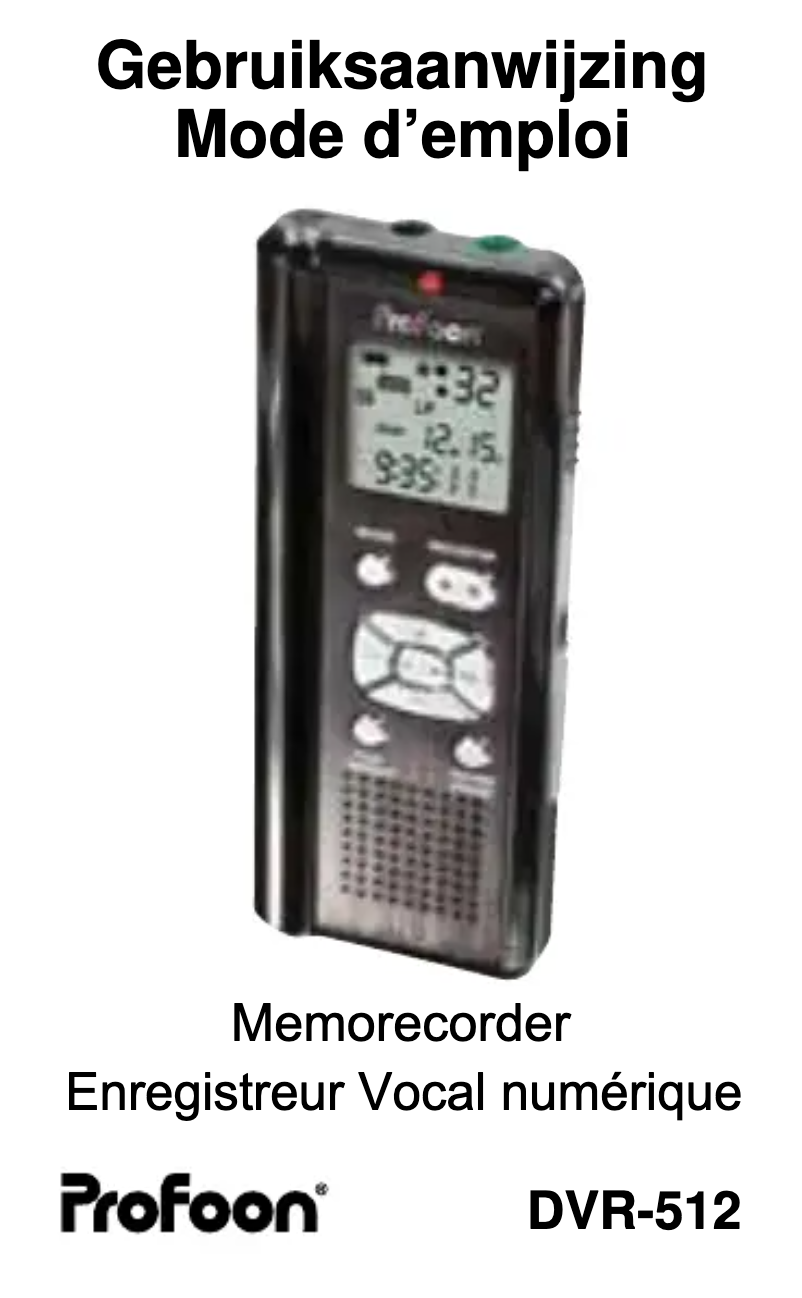 Imagen de la primera página del manual del dispositivo DVR-512