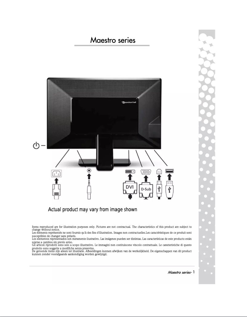 Page 1 de la notice Manuel utilisateur Packard Bell Maestro 242DX