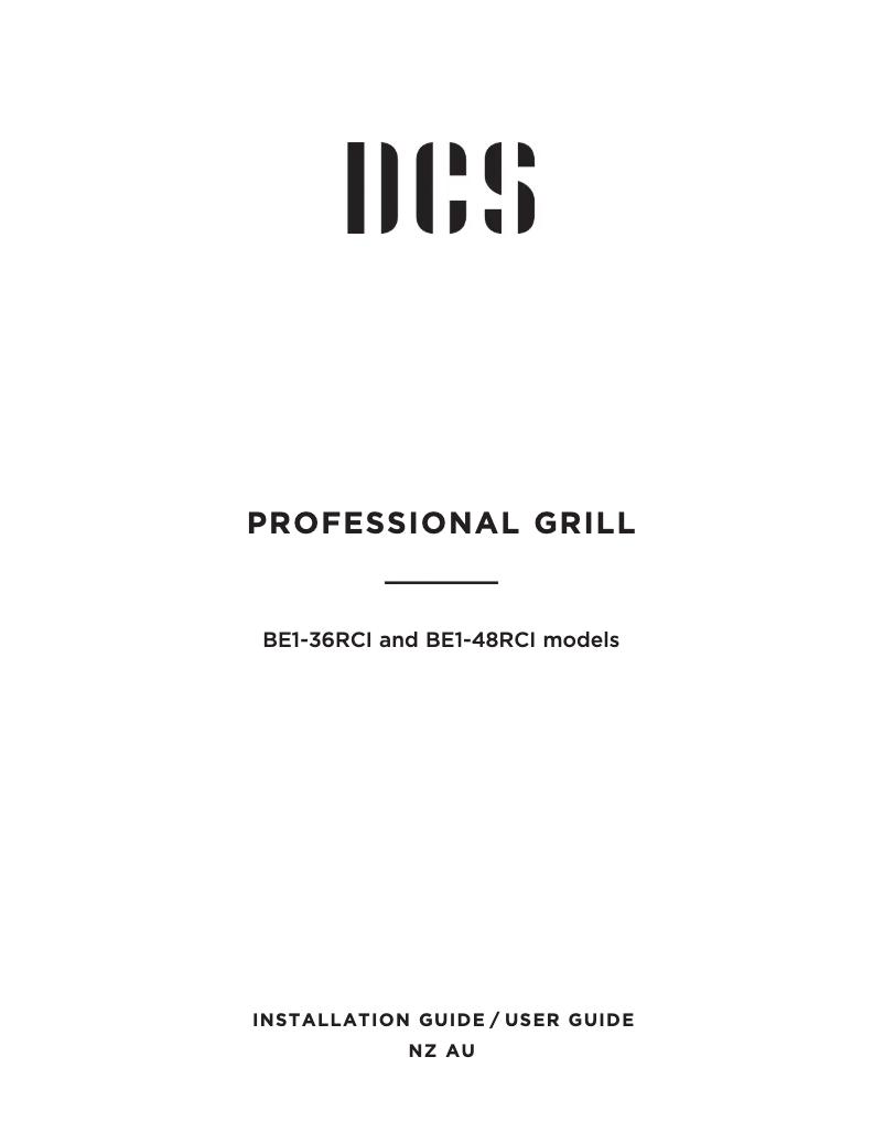 Page n°1 - Manuel utilisateur Fisher & Paykel BE1-36RCI-L