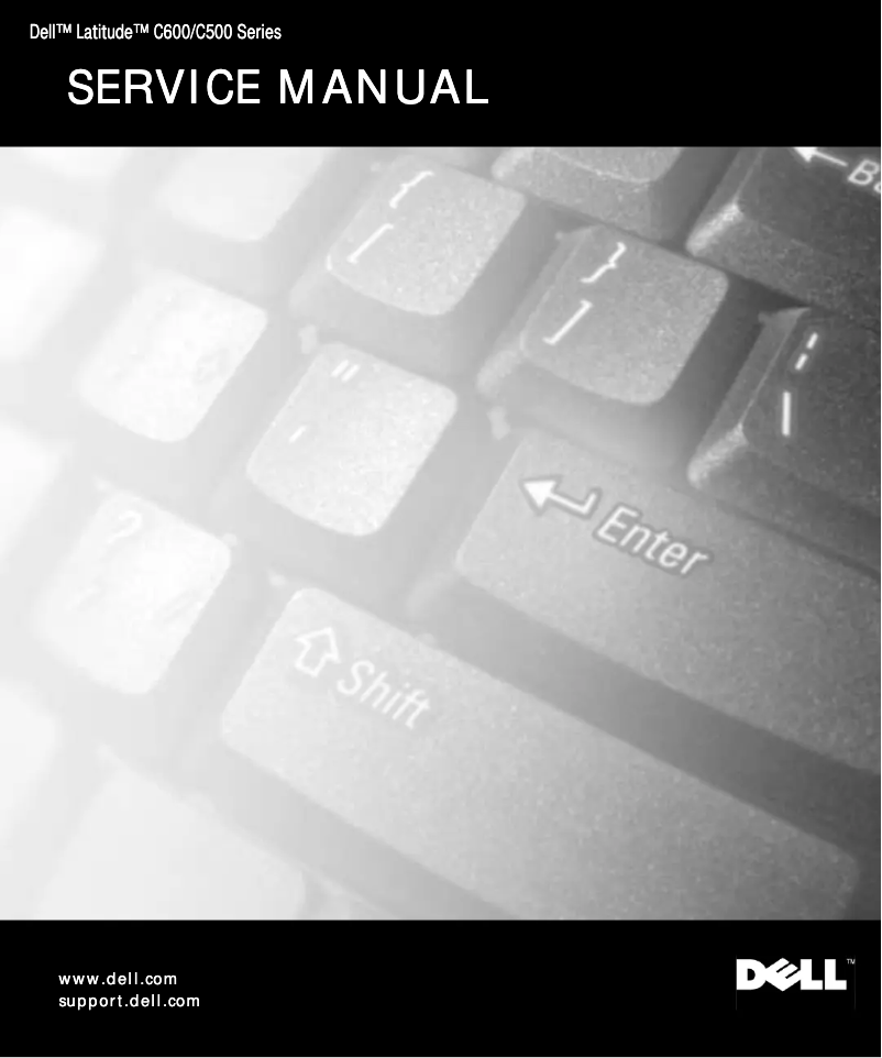 Page 1 de la notice Manuel utilisateur Dell Latitude C600