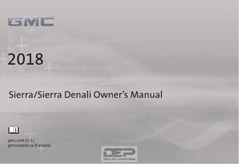 Page 1 de la notice Manuel utilisateur GMC Sierra 1500 (2018)
