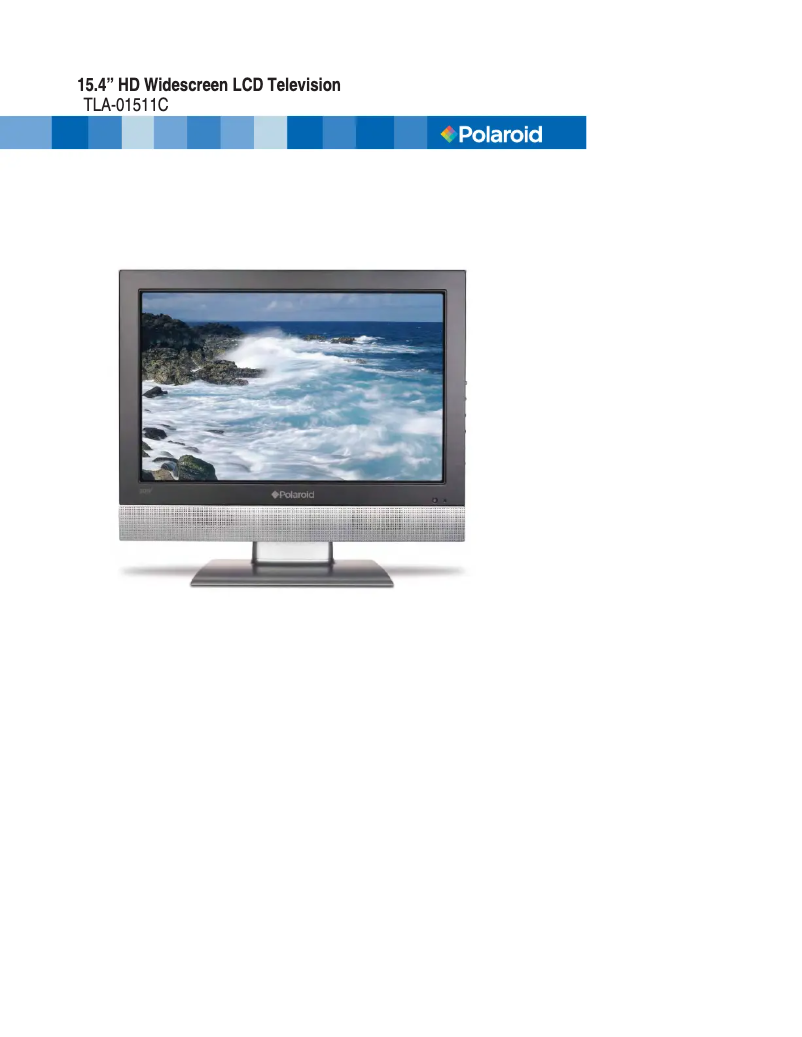 Page 1 de la notice Manuel utilisateur Polaroid TLA-01511C