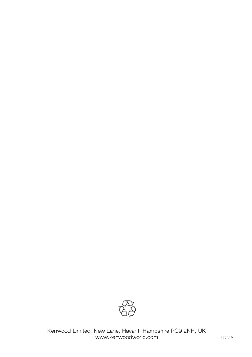 Page n°1 - Manuel utilisateur Kenwood KM264