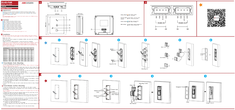 Image de la première page du manuel de l'appareil DS-KD-PMR