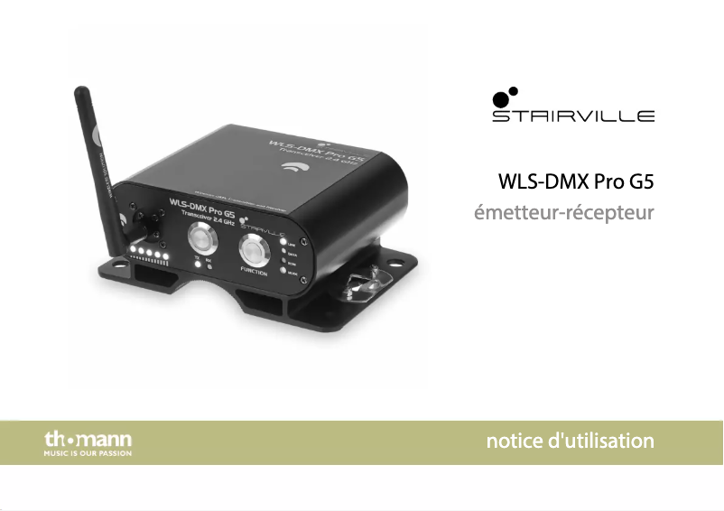 Image de la première page du manuel de l'appareil WLS-DMX Pro G5