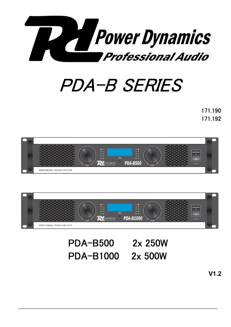 Image de la première page du manuel de l'appareil PDA-B500